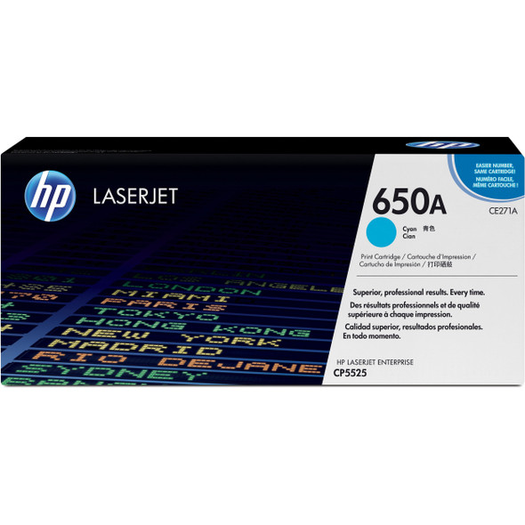 HP 650A (CE271A) Original Toner Cartridge - Single Pack