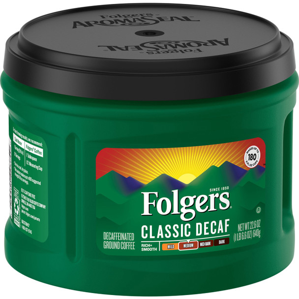 Folgers Classic Decaf Coffee - Mountain Grown, Arabica 00374