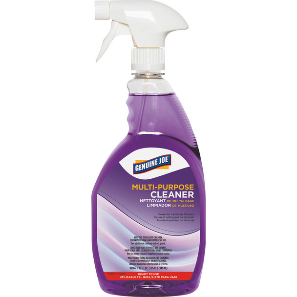 Genuine Joe Lavender Multi-purpose Cleaner Spray 99666CT