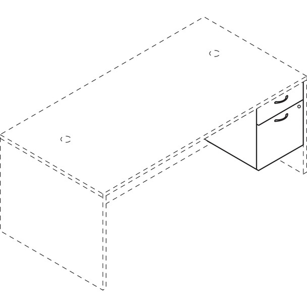 HON Foundation Pedestal File - 2-Drawer LMBFPNC