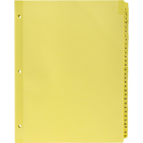 Business Source Preprinted 1-31 Tab Index Dividers BSN01808