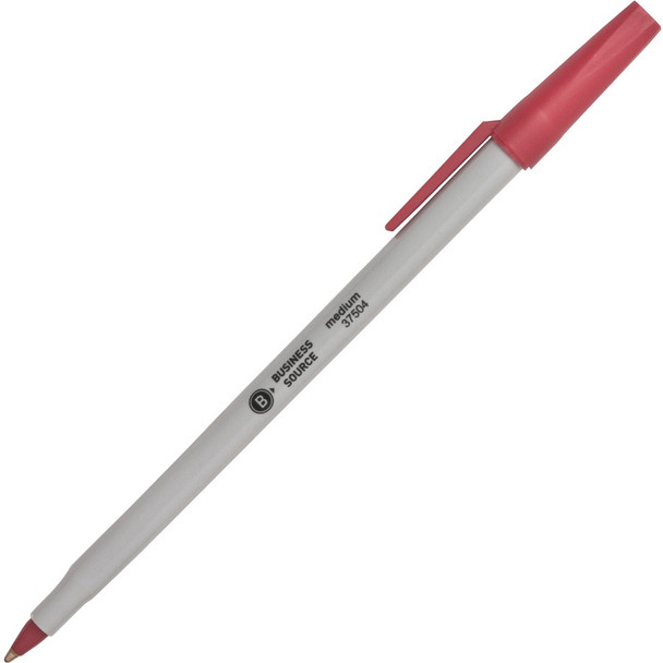 Business Source Medium Point Ballpoint Stick Pens BSN37504