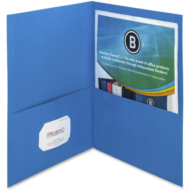 Business Source Letter Recycled Pocket Folder BSN78491