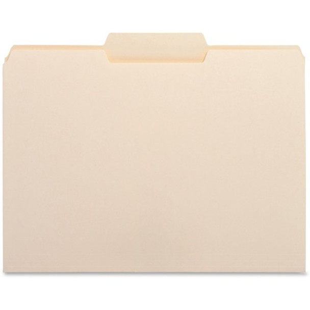 Business Source 1/3 Tab Cut Letter Recycled Top Tab File Folder BSN16491