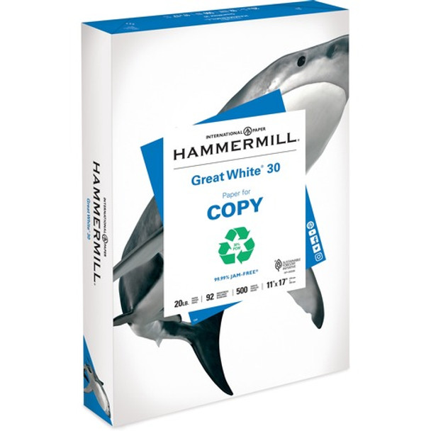 Hammermill Paper for Copy 11x17  - White - 92 Brightness -  20 lb Basis Weight - 1 / Ream