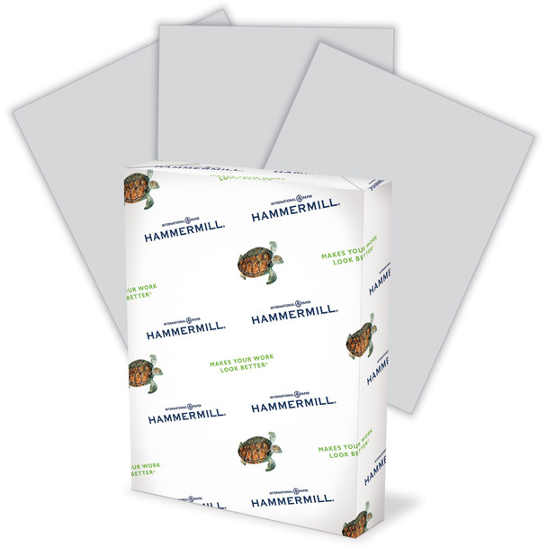 International Paper Paper for Copy 8.5x11 Copy & Multipurpose Paper - Gray - Recycled - 30% - Letter - 8 1/2" x 11" - 20 lb Basis Weight - Smooth - 5000 / Carton - FSC HAM102889CT