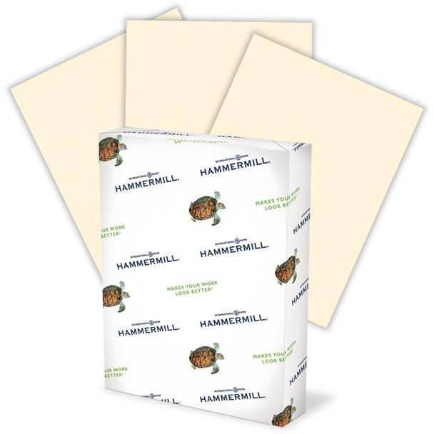 International Paper Paper for Copy 8.5x11 Copy & Multipurpose Paper - Ivory - Recycled - 30% - Letter - 8 1/2" x 11" - 20 lb Basis Weight - Smooth - 5000 / Carton - FSC HAM103176CT