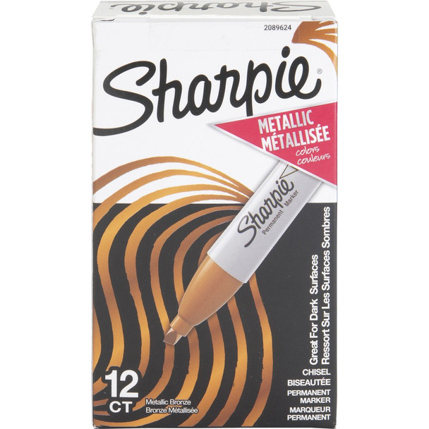 Sharpie Metallic Ink Chisel Tip Permanent Markers SAN2089624