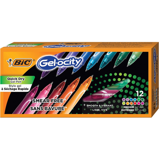 BIC Gel-ocity Gel Pen BICRGLCGA11AST