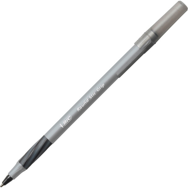 BIC Round Stic Grip Ballpoint Pen BICGSMG361BK