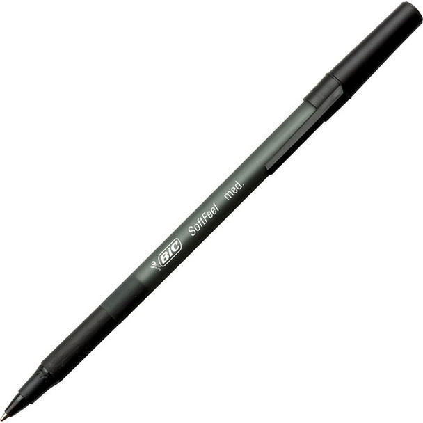 BIC Soft Feel Medium Point Stick Pens BICSGSM11BK