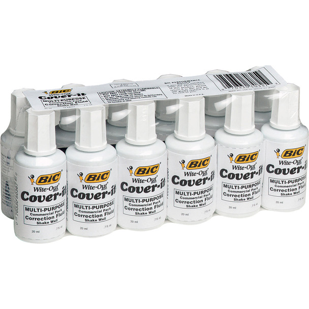 BIC Cover-it Correction Fluid BICWOC12WE