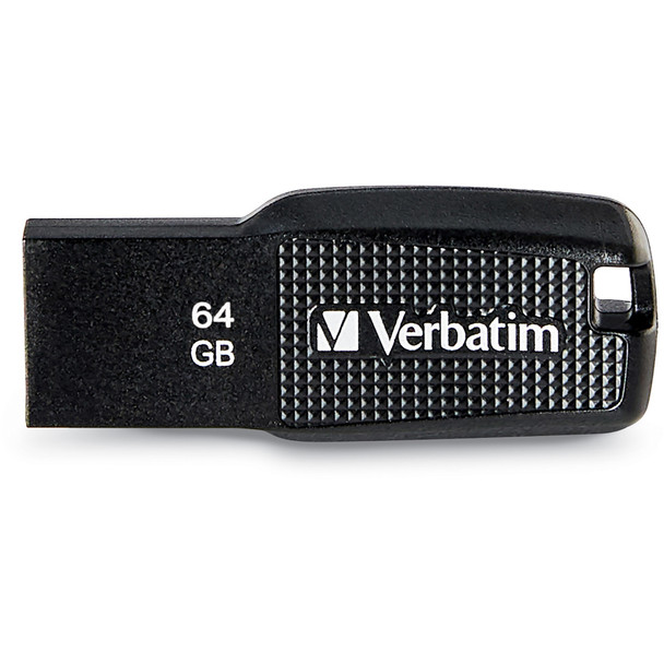 Verbatim 64GB Ergo USB Flash Drive - Black VER70877