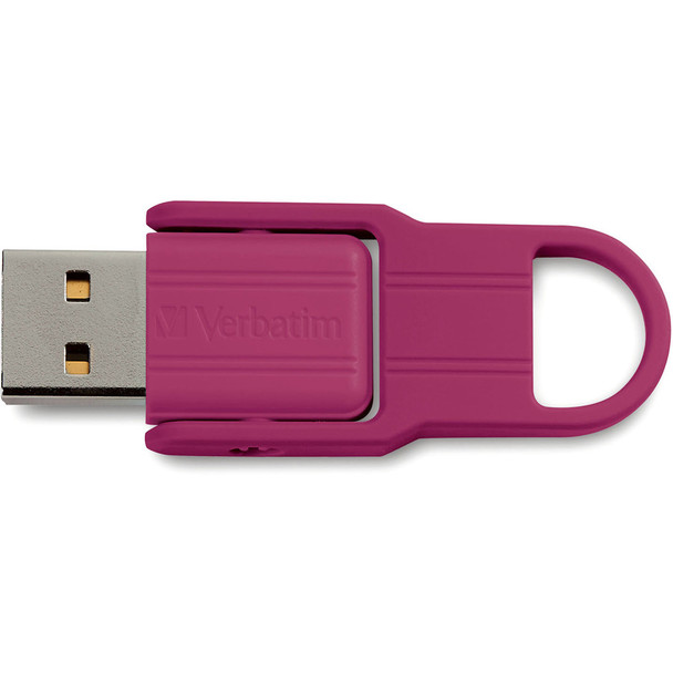 Verbatim 16GB Store 'n' Flip USB Flash Drive - 2pk - Berry, Blue VER70377
