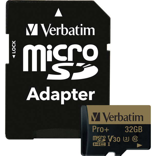 Verbatim Pro+ 32 GB microSDHC VER44033