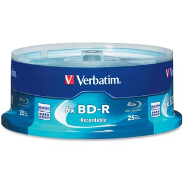 BD-R 25GB 16X with Branded Surface - 25pk Spindle VER97457