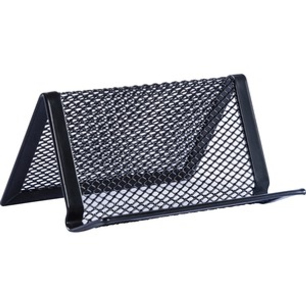 Lorell Black Mesh/Wire Business Card Holder LLR84151