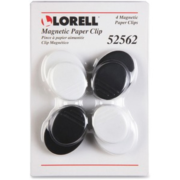 Lorell Plastic Cap Magnetic Paper Clips LLR52562