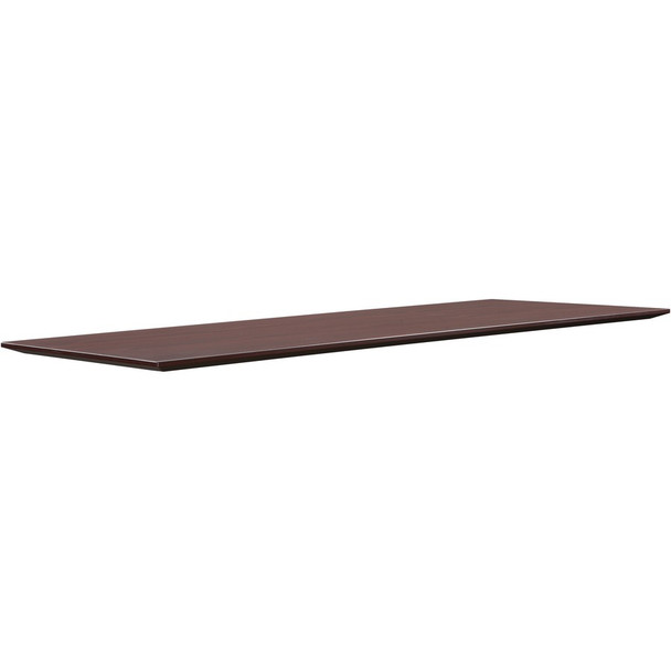 Lorell Electric Height-Adjustable Mahogany Knife Edge Tabletop LLR59609