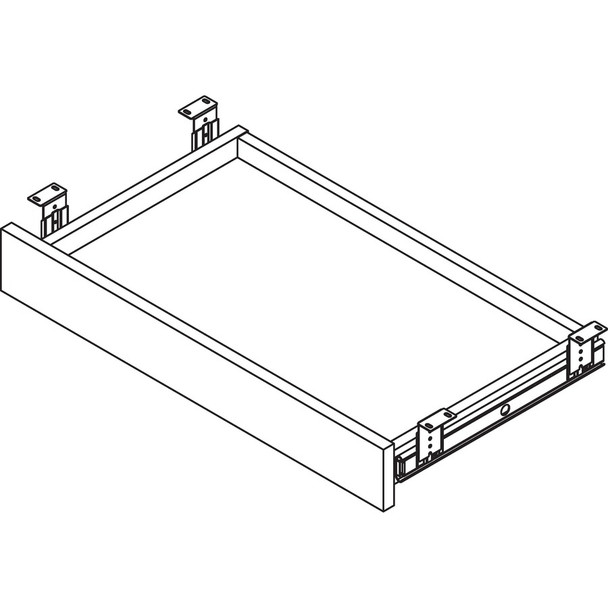 Lorell Mahogany Laminate Universal Center Drawer LLR87524