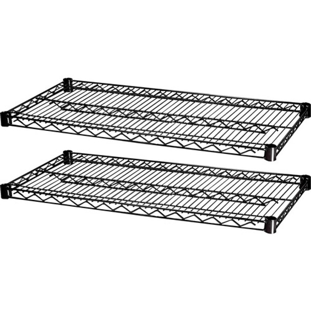 Lorell 2 Extra Shelves for Industrial 48"x18" Wire Shelving LLR69139