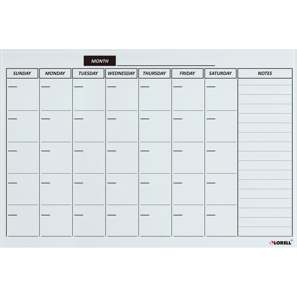 Lorell Monthly Planner Magnetic Dry-erase Board LLR19212