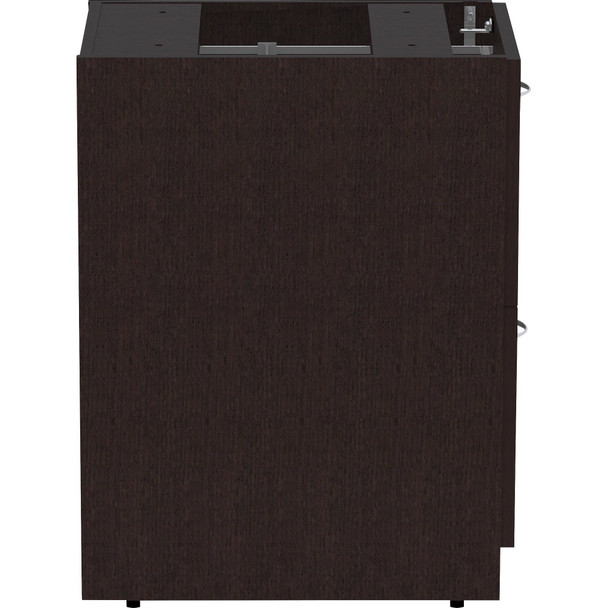 Lorell Essentials Espresso Laminate Pedestal LLR18221