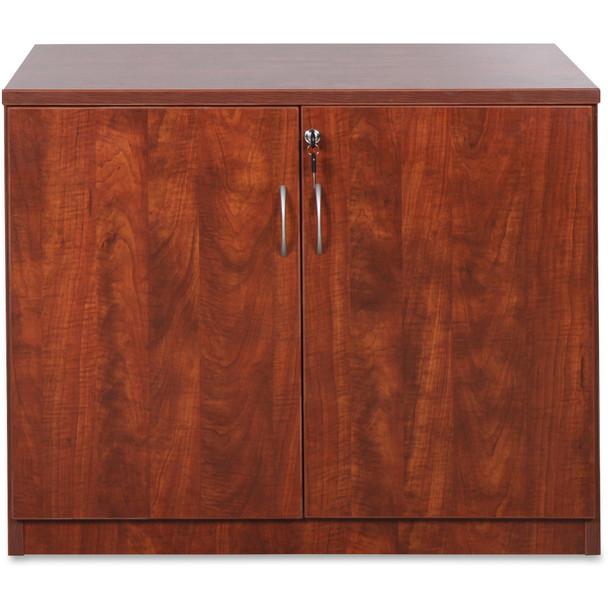 Lorell Essentials Series Cherry 2-door Storage Cabinet LLR69611