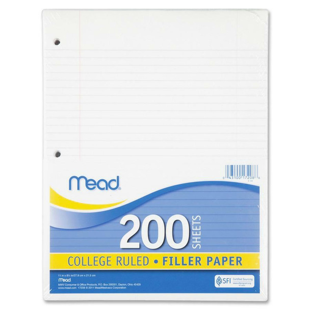Mead Notebook Filler Paper - Letter MEA17208