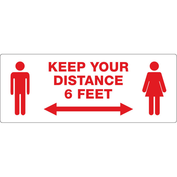 Avery&reg; Surface Safe KEEP YOUR DISTANCE Decals AVE83079