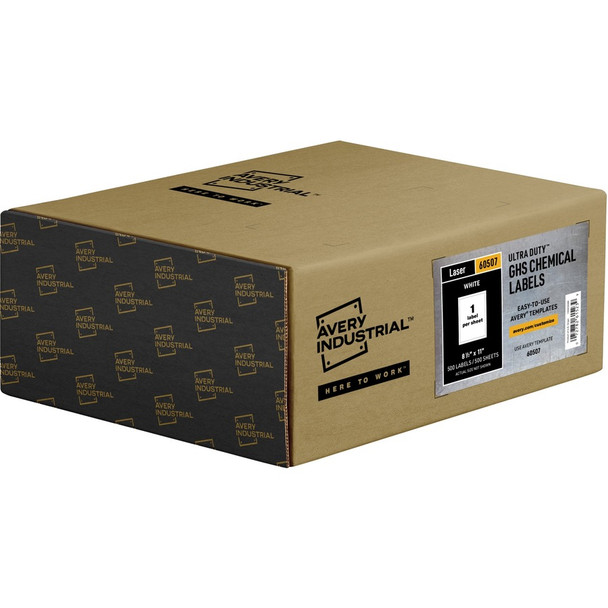 Avery&reg; UltraDuty Warning Label AVE60507