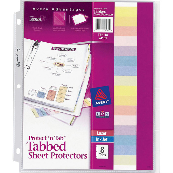 Avery&reg; Tabbed Sheet Protectors AVE74161