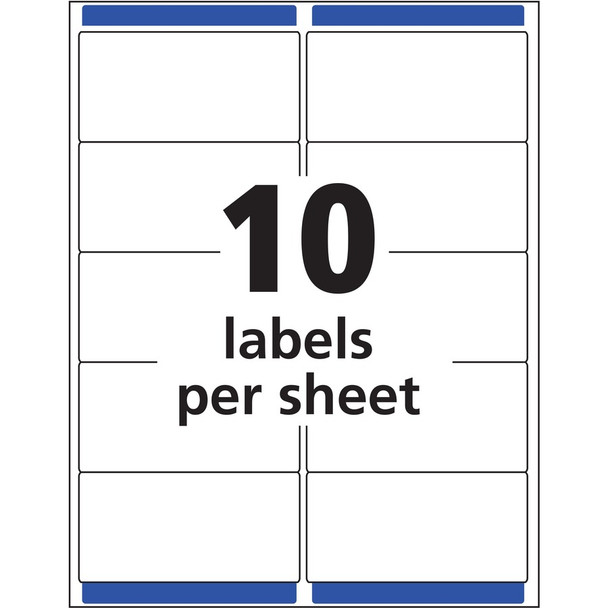 Avery&reg; Easy Peel Inkjet Printer Mailing Labels AVE8663