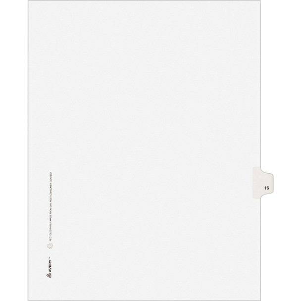 Avery&reg; Individual Legal Exhibit Dividers - Avery Style AVE01016