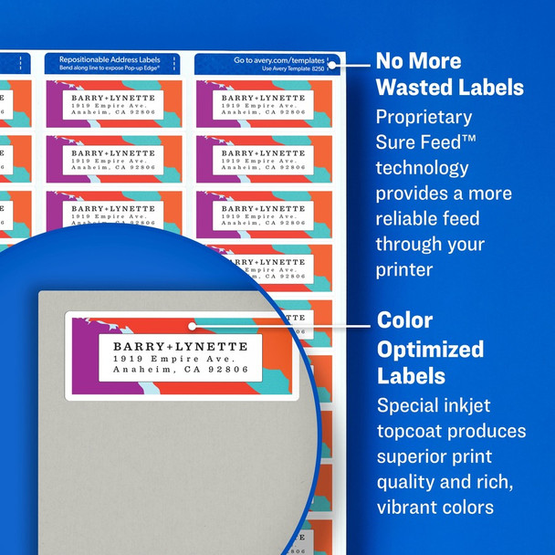 Avery&reg; Color Printing Labels AVE8253