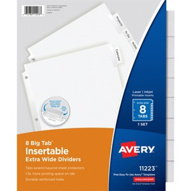 Avery&reg; Big Tab Extra-Wide Insertable Dividers AVE11223