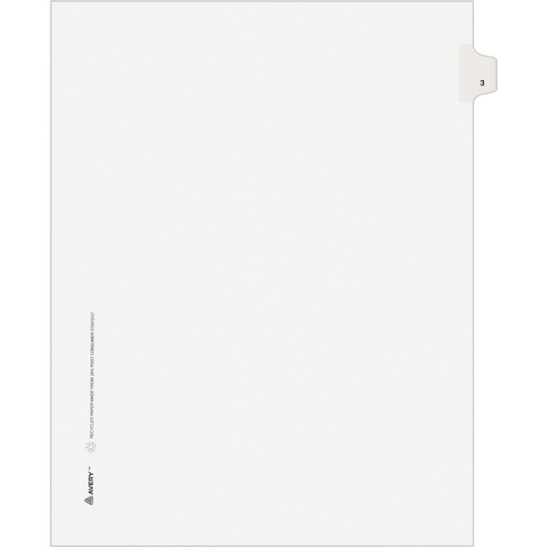Avery&reg; Individual Legal Exhibit Dividers - Avery Style - Unpunched AVE11913
