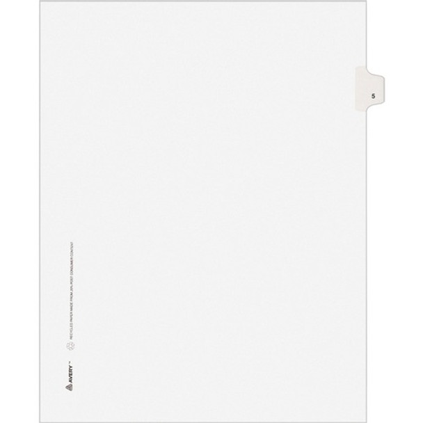 Avery&reg; Individual Legal Exhibit Dividers - Avery Style - Unpunched AVE11915