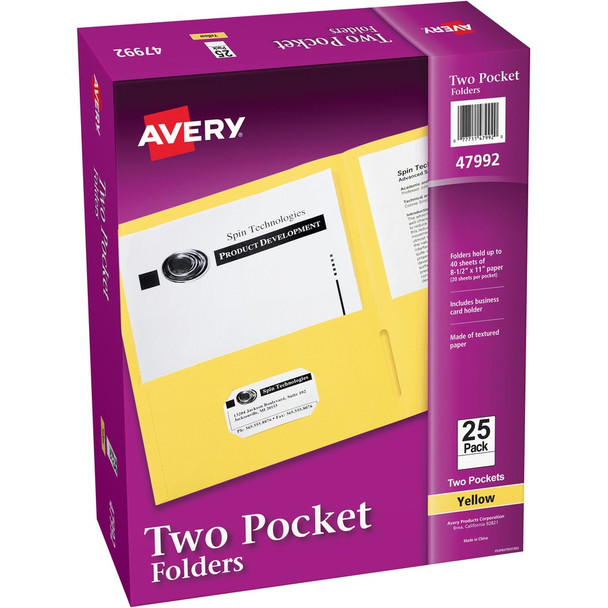 Avery&reg; Letter Pocket Folder AVE47992