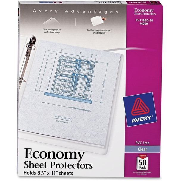 Avery&reg; Economy-Weight Sheet Protectors AVE74090