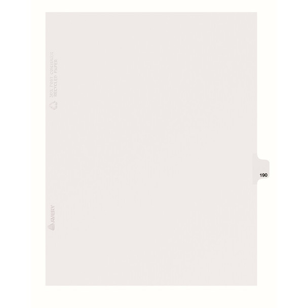 Avery&reg; Side Tab Individual Legal Dividers AVE82406