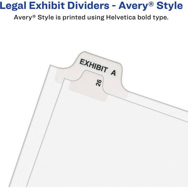 Avery&reg; Side Tab Individual Legal Dividers AVE82423