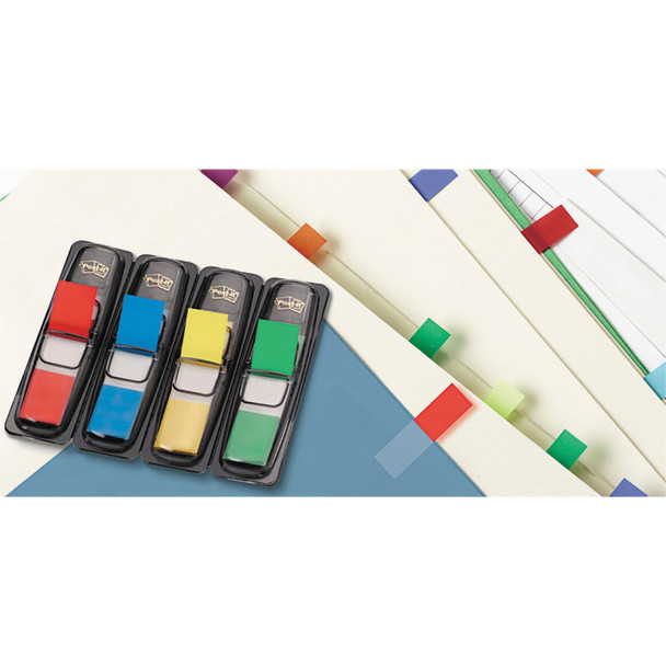 Post-it 1/2"W Flags in Primary Colors - 4 Dispensers