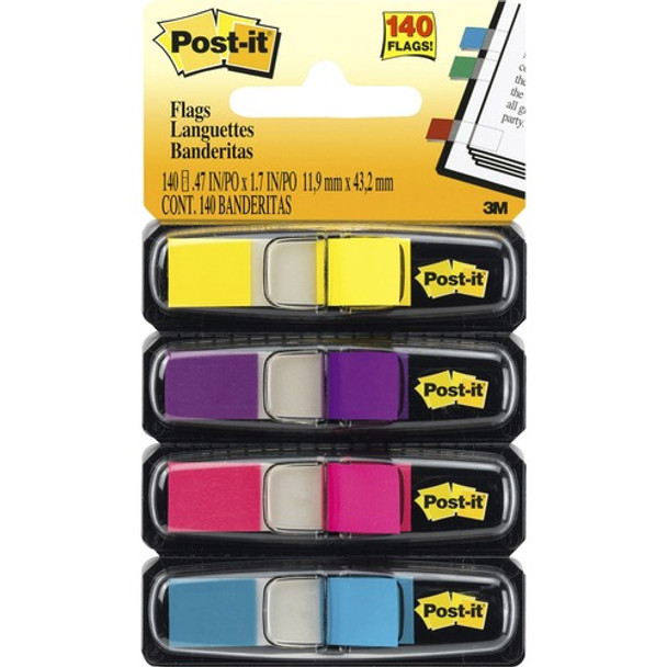 Post-it 1/2"W Flags in Bright Colors - 24 Dispensers