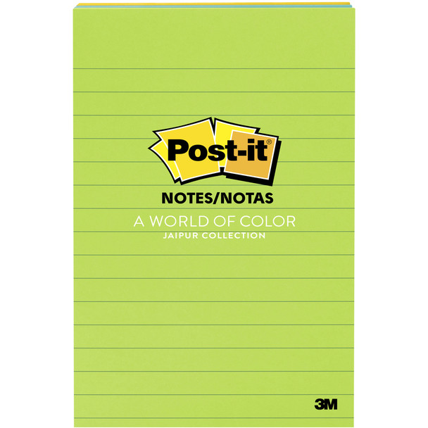 Post-it Notes Original Lined Notepads - Jaipur Color Collection