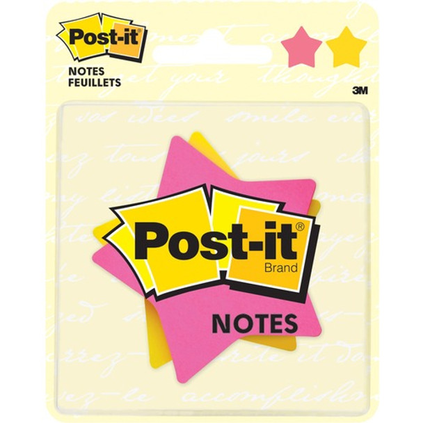 Post-it Super Sticky Notes in Star Die-Cut Shapes