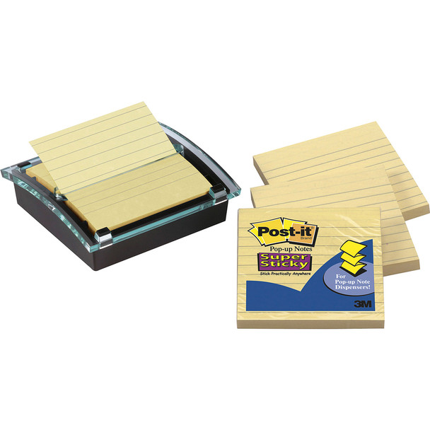 Post-it Super Sticky Pop-up Yellow Notes and Dispenser