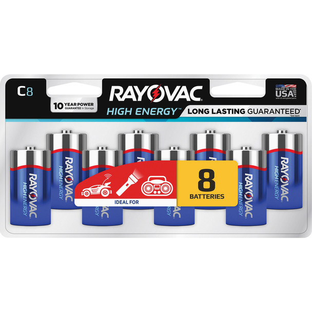 Rayovac Alkaline C Batteries 8/Pack