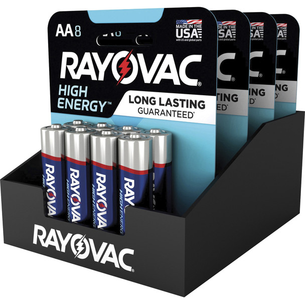 Rayovac High Energy Alkaline AA Batteries 8/Pack