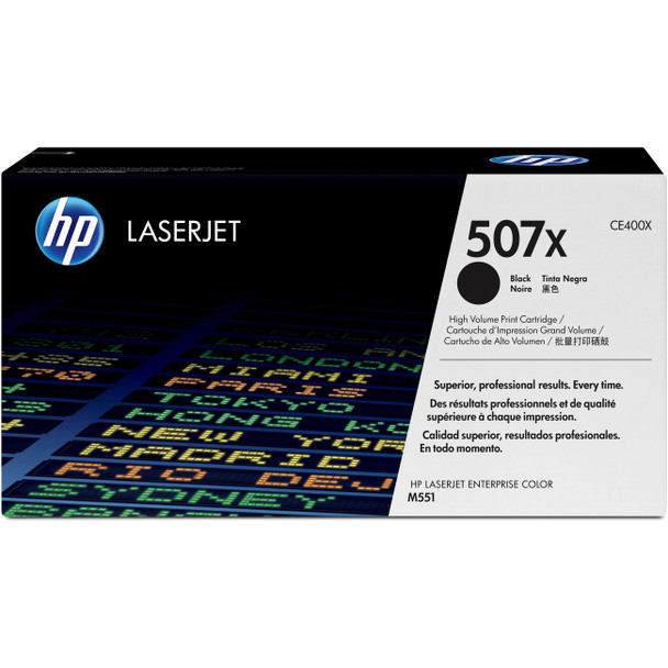 HP 507X (CE400X) Original Toner Cartridge - Single Pack